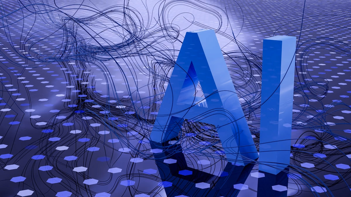 Abstract visualization of artificial intelligence